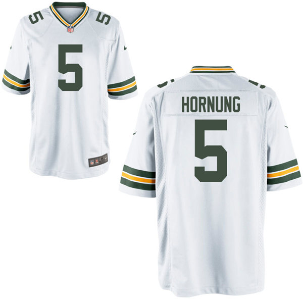 Youth Green Bay Packers Retired Player #5 Paul Hornung Nike White Vapor Limited Jersey