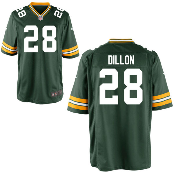 Youth Green Bay Packers #28 A.J. Dillon Nike Green Vapor Limited Player Jersey