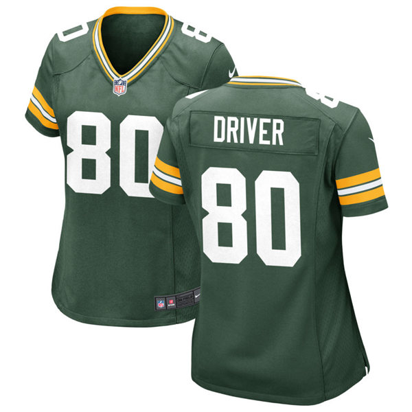 Womens Green Bay Packers Retired Player #80 Donald Driver Nike Green Vapor Limited Jersey Womens Green Bay Packers Retired Player #80 Donald Driver Nike Green Vapor Limited Jersey