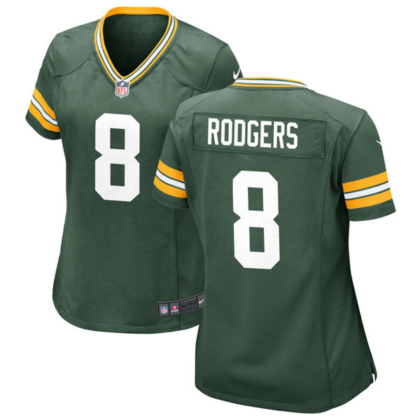 Womens Green Bay Packers #8 Amari Rodgers Nike Green Vapor Limited Player Jersey