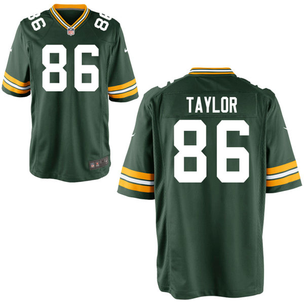 Mens Green Bay Packers #86 Malik Taylor Nike Green Vapor Limited Player Jersey