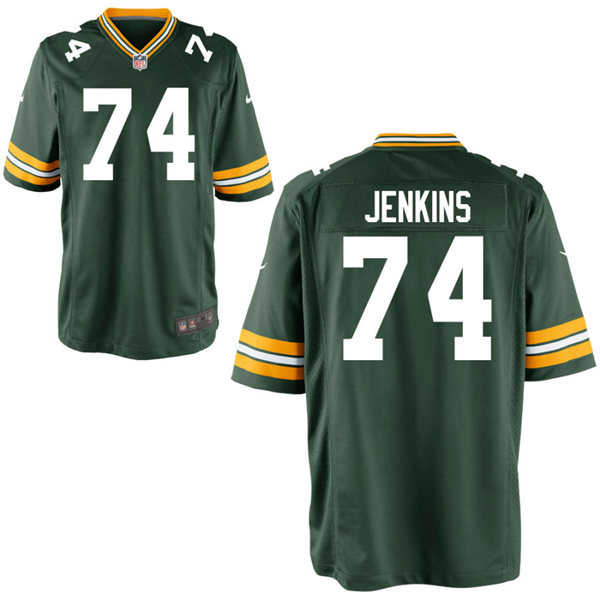 Mens Green Bay Packers #74 Elgton Jenkins Nike Green Vapor Limited Player Jersey