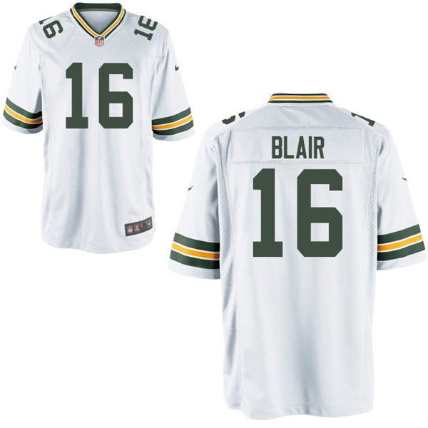Mens Green Bay Packers #16 Chris Blair Nike White Vapor Limited Player Jersey
