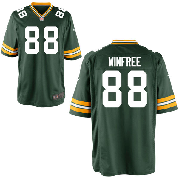 Mens Green Bay Packers #88 Juwann Winfree Nike Green Vapor Limited Player Jersey