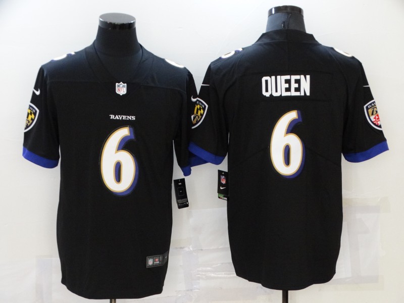 Men's Baltimore Ravens #6 Patrick Queen Black 2021 Vapor Untouchable Stitched NFL Nike Limited Jersey