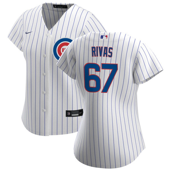 Womens Chicago Cubs #67 Alfonso Rivas Nike Home White Jersey