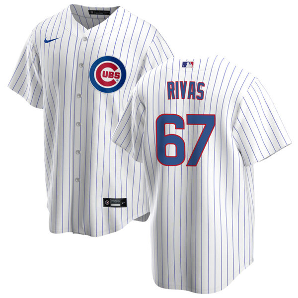 Youth Chicago Cubs #67 Alfonso Rivas Nike Home White Jersey