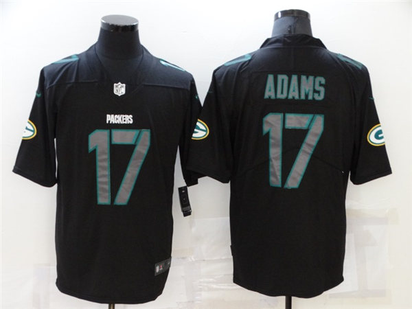 Men's Green Bay Packers #17 Davante Adams Nike Black Impact Limited Jersey