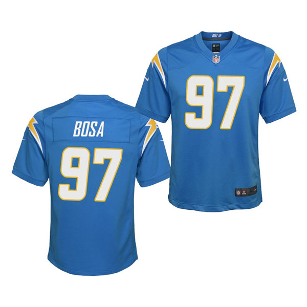 Youth Los Angeles Chargers #97 Joey Bosa Nike Powder Blue Stitched Limited Jersey