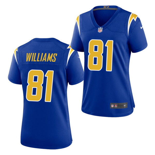Womens Los Angeles Chargers #81 Mike Williams Nike Royal Gold 2nd Alternate Limited Jersey