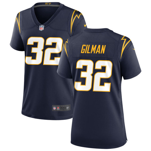 Womens Los Angeles Chargers #32 Alohi Gilman Nike Navy Alternate Limited Jersey