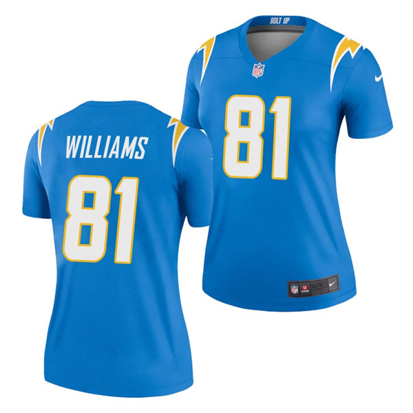 Womens Los Angeles Chargers #81 Mike Williams Nike Powder Blue Limited Jersey