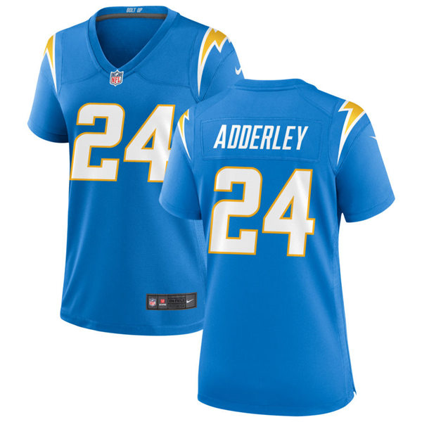 Womens Los Angeles Chargers #24 Nasir Adderley Nike Powder Blue Limited Jersey