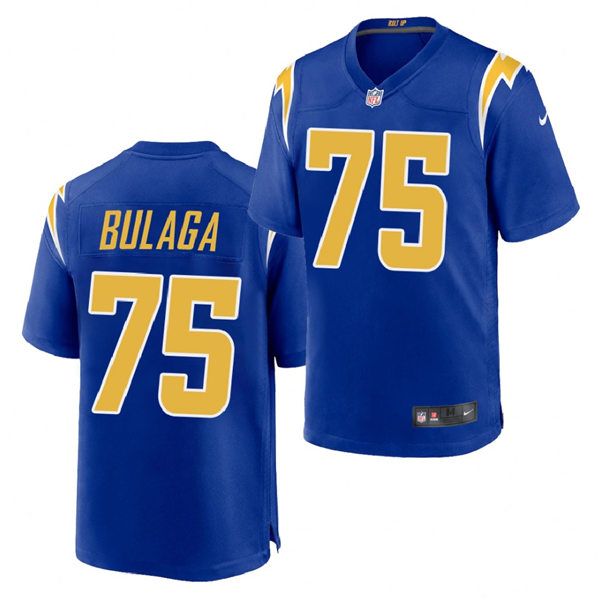 Mens Los Angeles Chargers #75 Bryan Bulaga Nike Royal Gold 2nd Alternate Vapor Limited Jersey