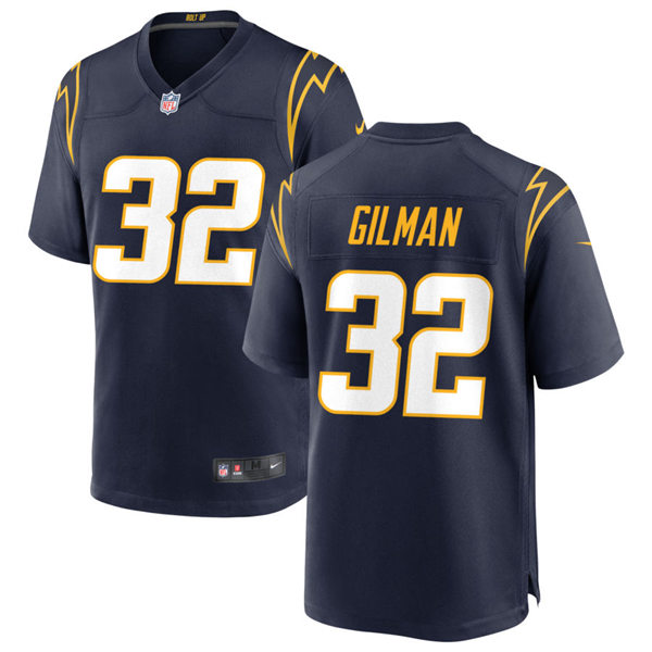 Mens Los Angeles Chargers #32 Alohi Gilman Nike Navy Alternate Vapor Limited Jersey