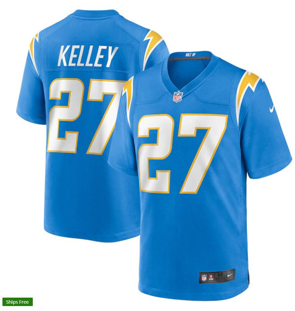 Mens Los Angeles Chargers #27 Joshua Kelley Nike Powder Blue Vapor Limited Jersey
