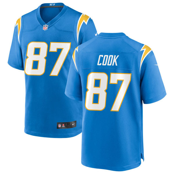 Mens Los Angeles Chargers #87 Jared Cook Nike Powder Blue Vapor Limited Jersey