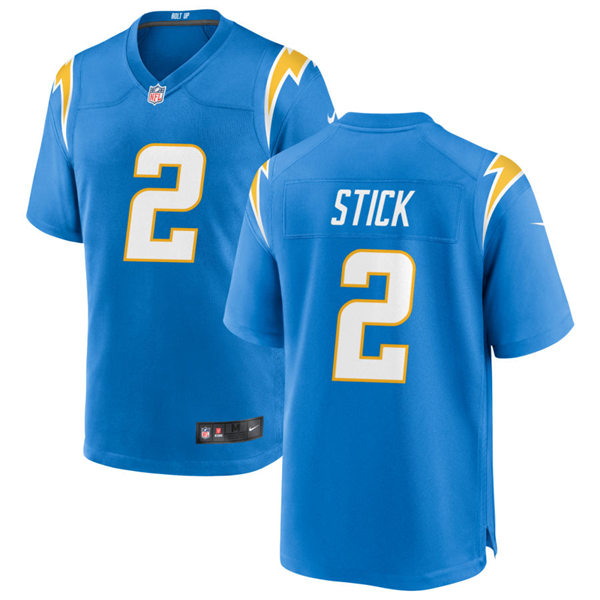Mens Los Angeles Chargers #2 Easton Stick Nike Powder Blue Vapor Limited Jersey
