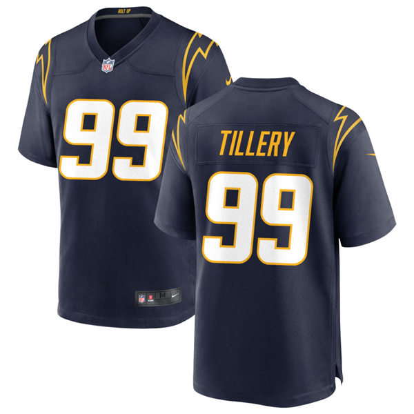 Mens Los Angeles Chargers #99 Jerry Tillery Nike Navy Alternate Vapor Limited Jersey