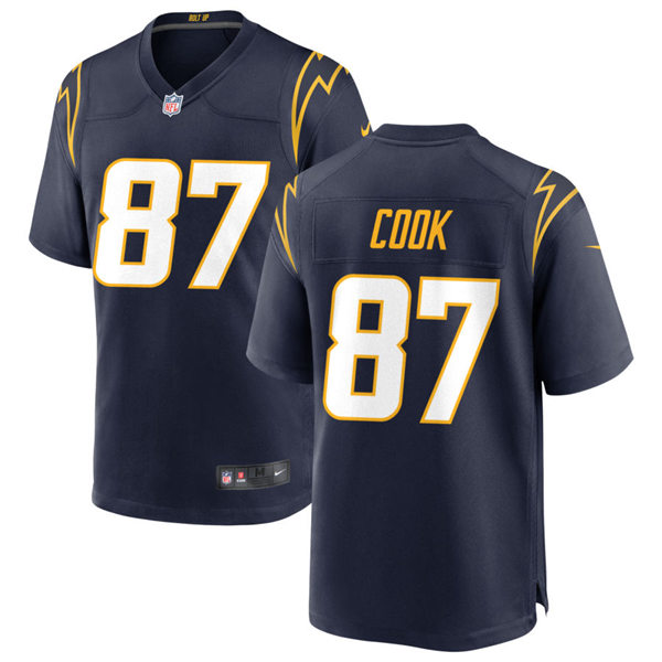 Mens Los Angeles Chargers #87 Jared Cook Nike Navy Alternate Vapor Limited Jersey