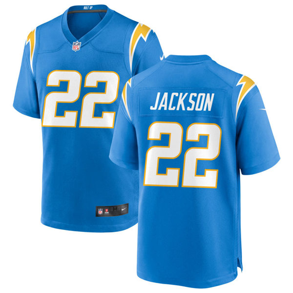 Mens Los Angeles Chargers #22 Justin Jackson Nike Powder Blue Vapor Limited Jersey