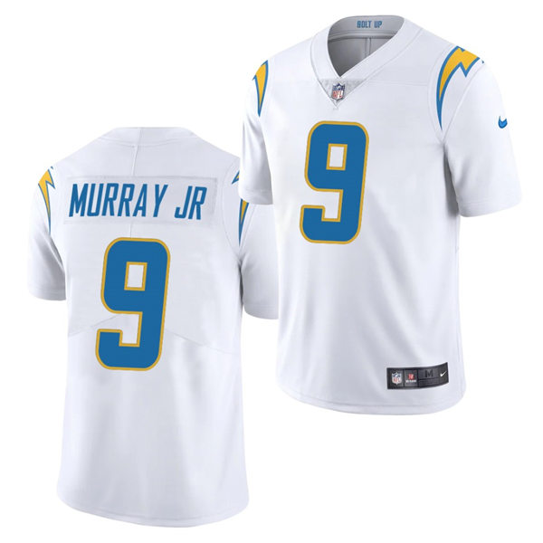 Mens Los Angeles Chargers #9 Kenneth Murray Jr. Nike White Vapor Limited Jersey