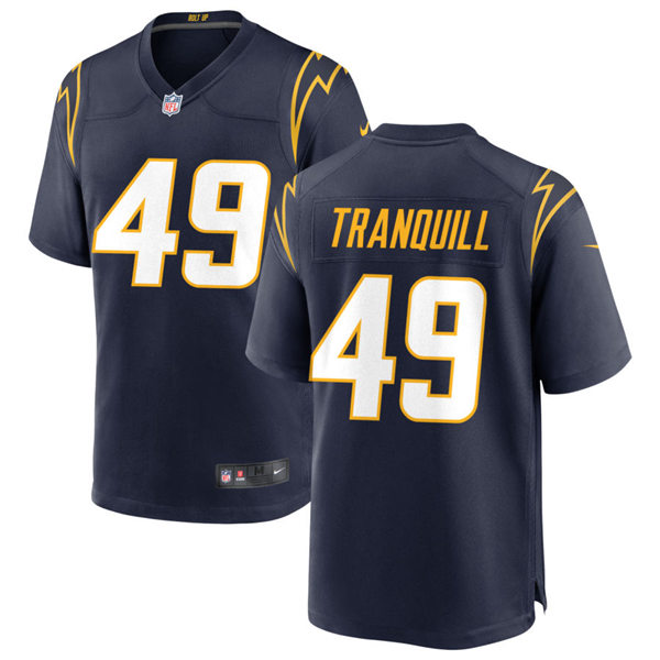 Mens Los Angeles Chargers #49 Drue Tranquill Nike Navy Alternate Vapor Limited Jersey