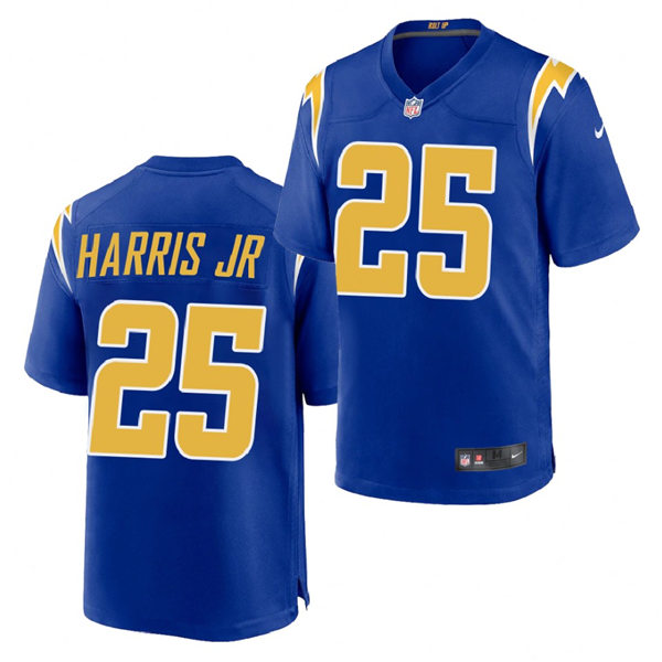Mens Los Angeles Chargers #25 Chris Harris Jr. Nike Royal Gold 2nd Alternate Vapor Limited Jersey
