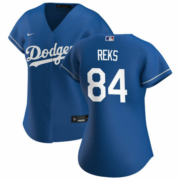 Womens Los Angeles Dodgers #84 Zach Reks Nike Royal Jersey