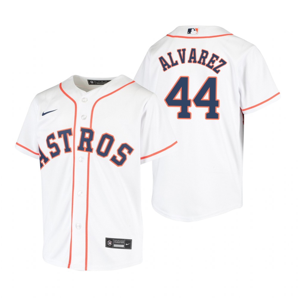 Youth Houston Astros #44 Yordan Alvarez Nike White Home Jersey Youth Houston Astros #44 Yordan Alvarez Nike White Home Jersey