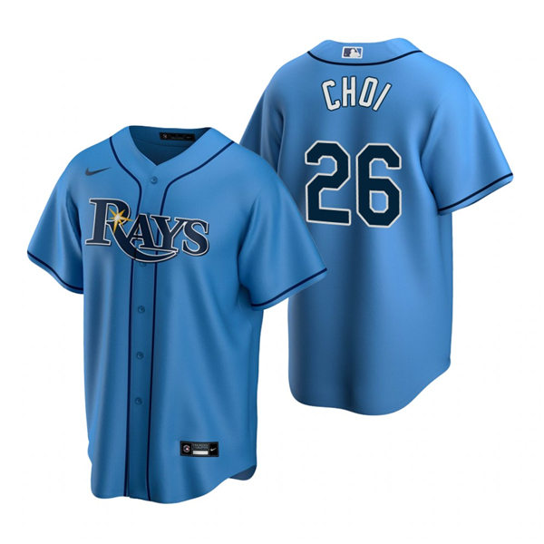 Youth Tampa Bay Rays #26 Ji-Man Choi Nike Light Blue Alternate Jersey