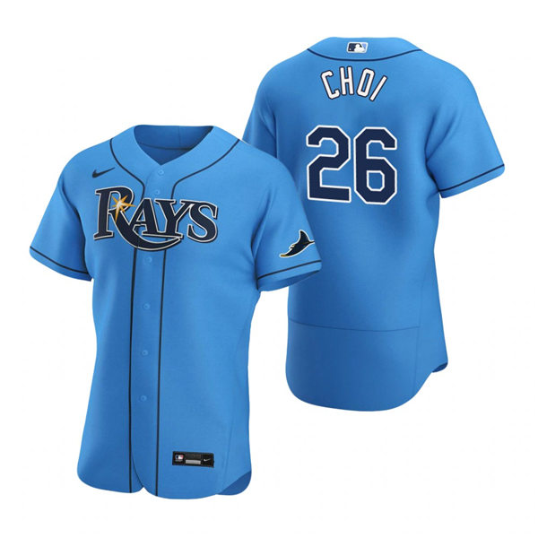Mens Tampa Bay Rays #26 Ji-Man Choi Nike Light Blue Alternate Flex Base Baseball Jersey Mens Tampa Bay Rays #26 Ji-Man Choi Nike Light Blue Alternate Flex Base Baseball Jersey