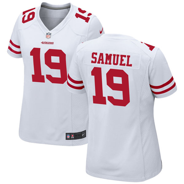 Womens San Francisco 49ers #19 Deebo Samuel Nike White Limited Player Jersey