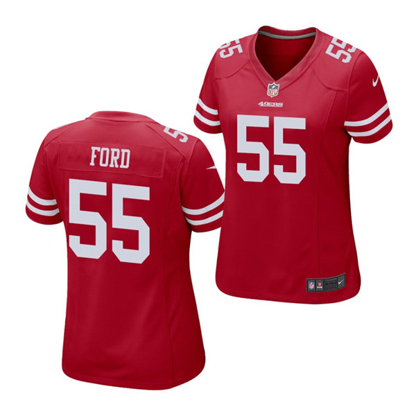 Womens San Francisco 49ers #55 Dee Ford Nike Scarlet Limited Jersey