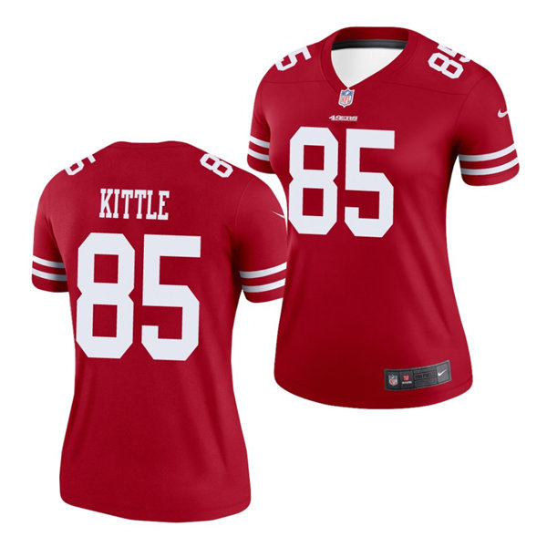 Womens San Francisco 49ers #85 George Kittle Nike Scarlet Limited Player Jersey Womens San Francisco 49ers #85 George Kittle Nike Scarlet Limited Player Jersey