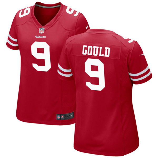 Womens San Francisco 49ers #9 Robbie Gould Nike Scarlet Limited Player Jersey