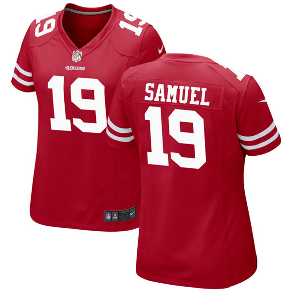 Womens San Francisco 49ers #19 Deebo Samuel Nike Scarlet Limited Player Jersey