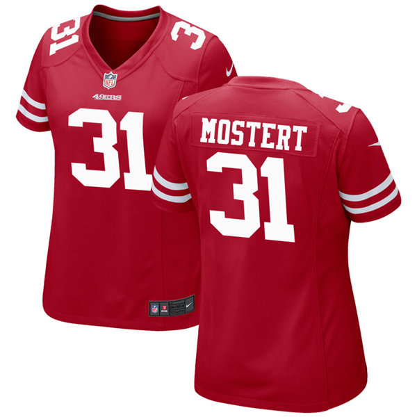 Womens San Francisco 49ers #31 Raheem Mostert Nike Scarlet Limited Player Jersey