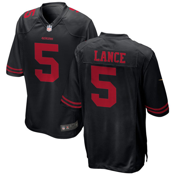 Youth San Francisco 49ers #5 Trey Lance Nike Black Limited Player Jersey