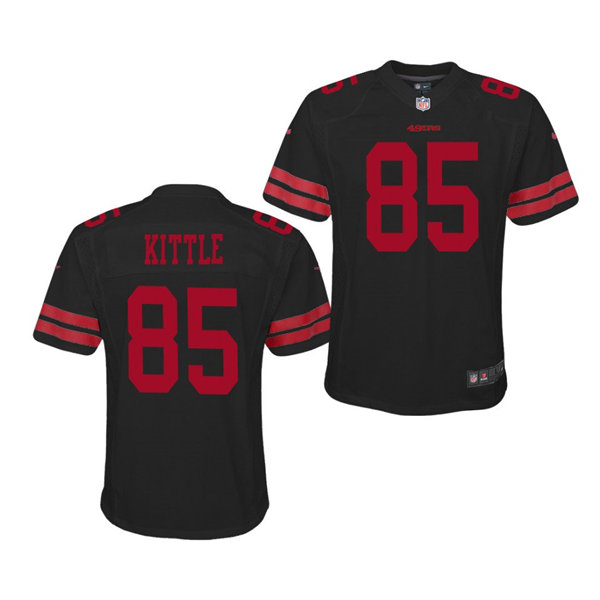 Youth San Francisco 49ers #85 George Kittle Nike Black Limited Player Jersey Youth San Francisco 49ers #85 George Kittle Nike Black Limited Player Jersey