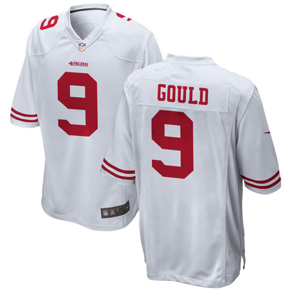Youth San Francisco 49ers #9 Robbie Gould Nike White Limited Player Jersey