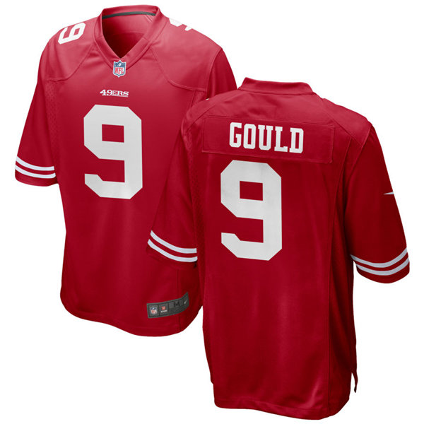 Youth San Francisco 49ers #9 Robbie Gould Nike Scarlet Limited Player Jersey