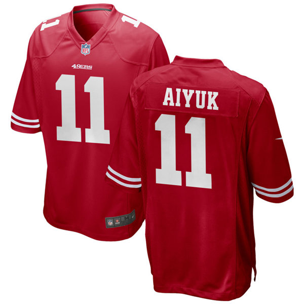 Youth San Francisco 49ers #11 Brandon Aiyuk Nike Scarlet Limited Player Jersey