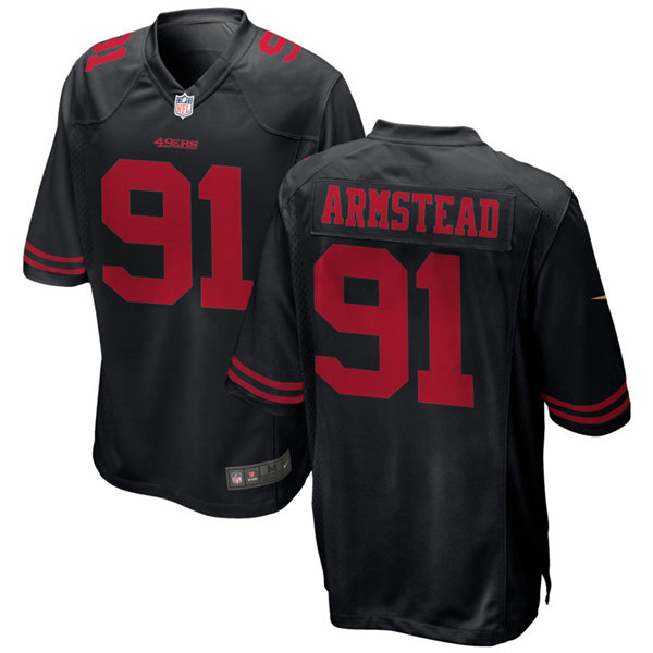 Youth San Francisco 49ers #91 Arik Armstead Nike Black Limited Player Jersey