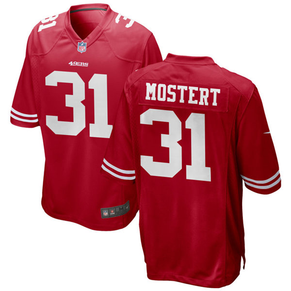 Youth San Francisco 49ers #31 Raheem Mostert Nike Scarlet Limited Player Jersey