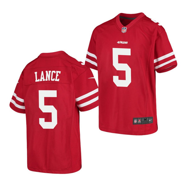 Youth San Francisco 49ers #5 Trey Lance (3)