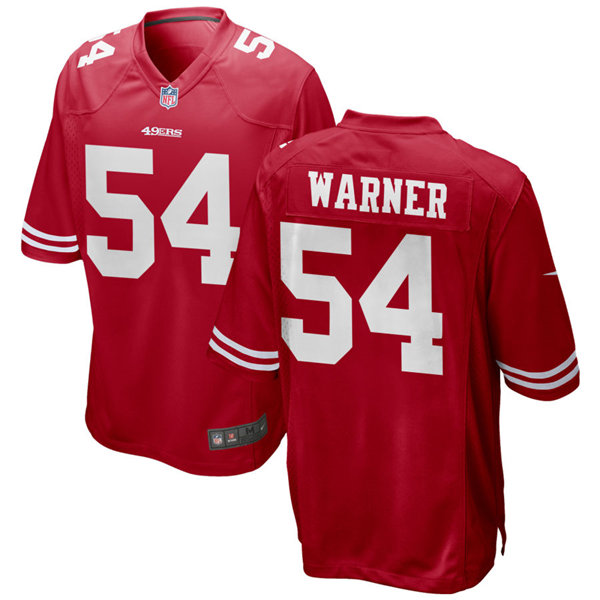 Youth San Francisco 49ers #54 Fred Warner Nike Scarlet Limited Player Jersey