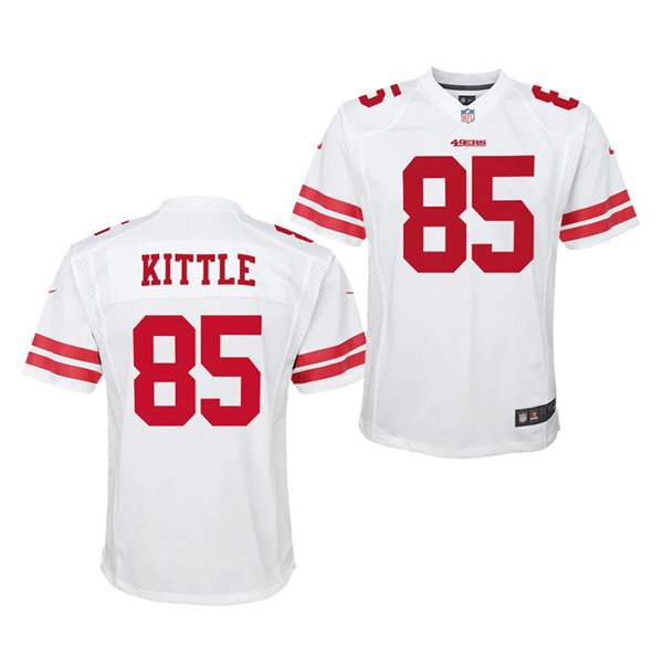 Youth San Francisco 49ers #85 George Kittle Nike White Limited Player Jersey Youth San Francisco 49ers #85 George Kittle Nike White Limited Player Jersey