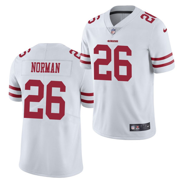 Mens San Francisco 49ers #26 Josh Norman Nike White Vapor Limited Player Jersey
