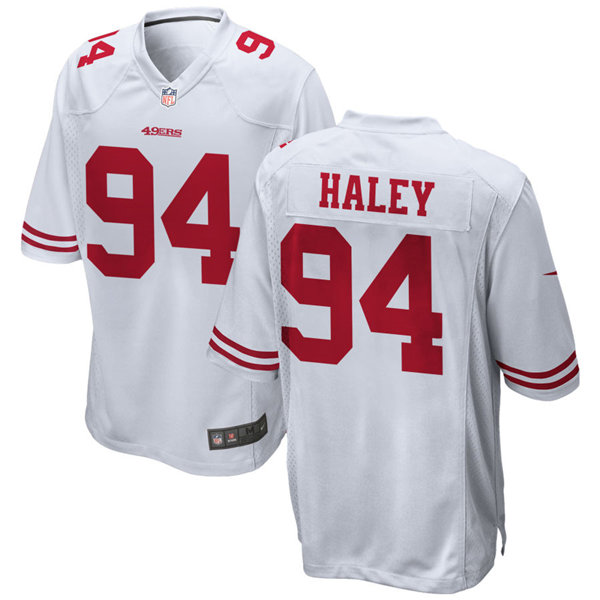 Mens San Francisco 49ers Retired Player #94 Charles Haley Nike White Vapor Limited Player Jersey Mens San Francisco 49ers Retired Player #94 Charles Haley Nike White Vapor Limited Player Jersey